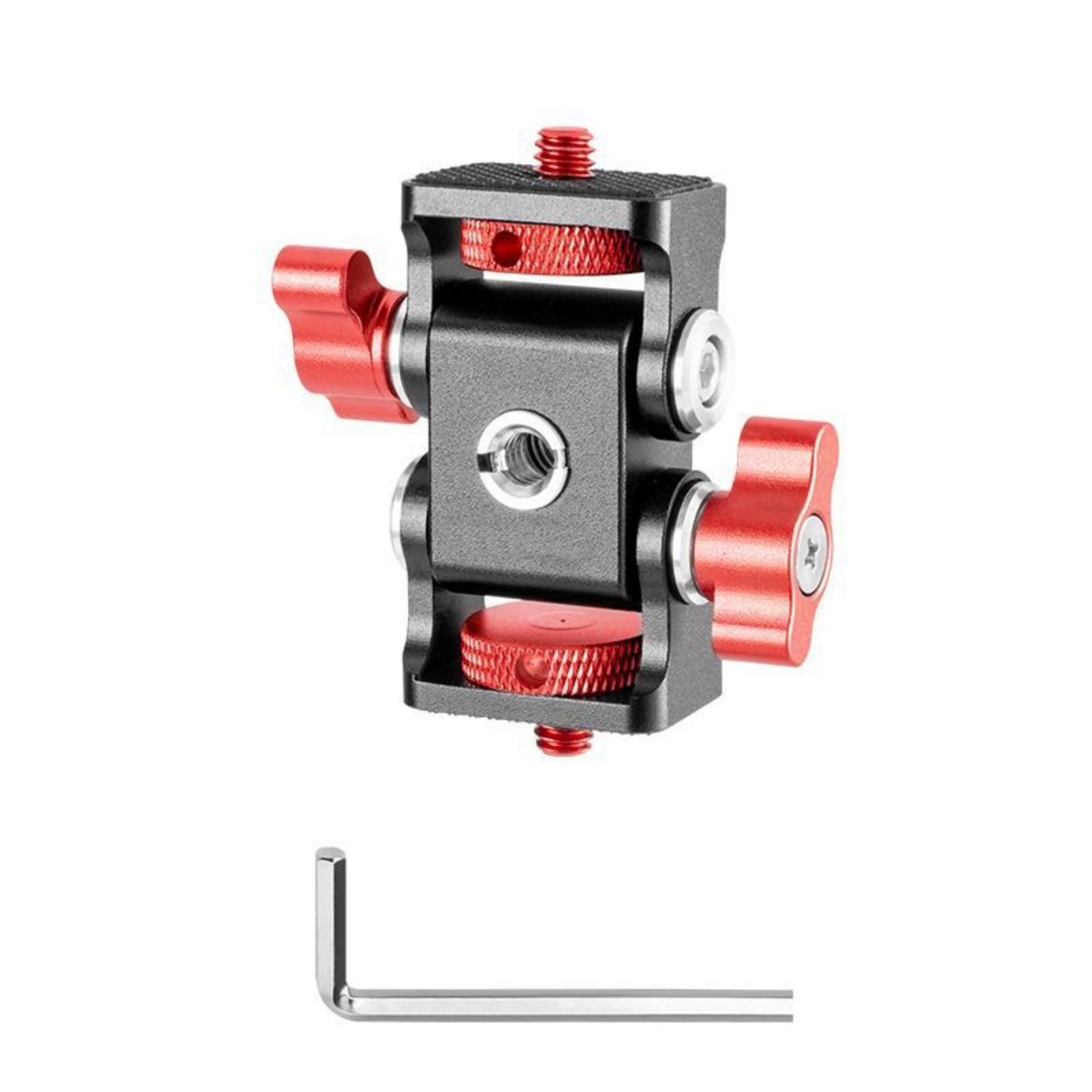 

1Set Two Head Camera Holder for Various Accessories Offers Full Angle Adjustability for Professional Filming красный