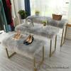 In-Stock White Faux Wool Plush Carpet Display Pad - Decorative Blanket & Desktop Feature