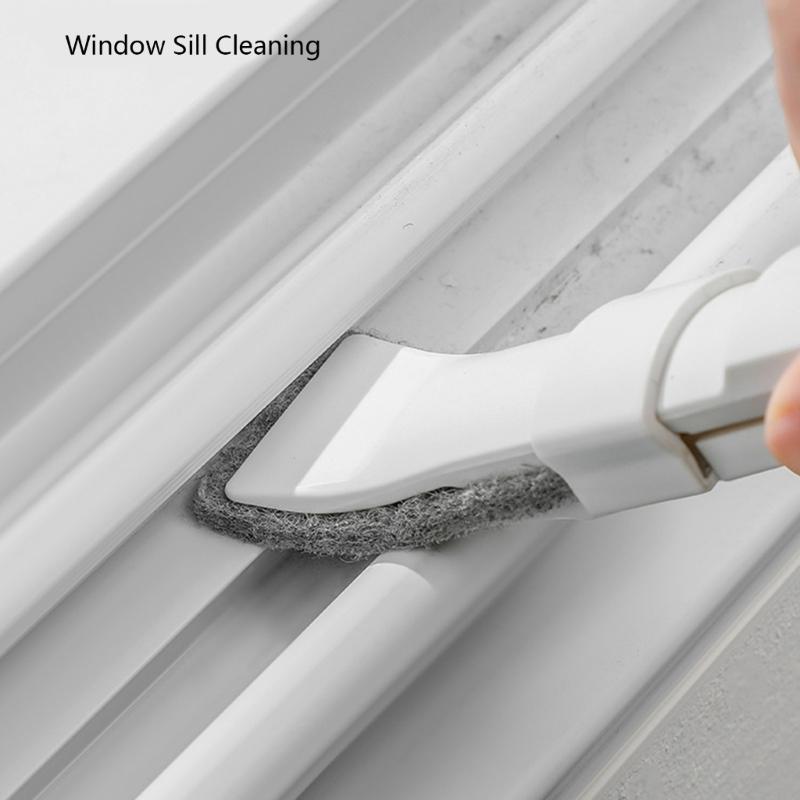 Precise Cleaning Brush Crevices Cleaner Scouring Pad Small Dirt Remover Tool For Corner Grout &Hard To Reach Area