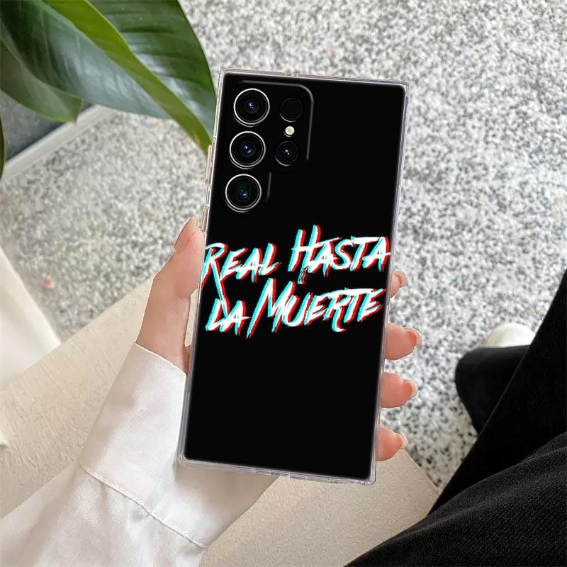 Anuel AA Real Hasta La Muerte Rapper Clear Case For Samsung Galaxy S26 S25 S24 S23 Ultra S20 S21 FE S22 Plus S26 5G Phone Cover