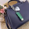 Original Fashion Metal Mesh Crossbody Bag Charm and Keychain Accessory