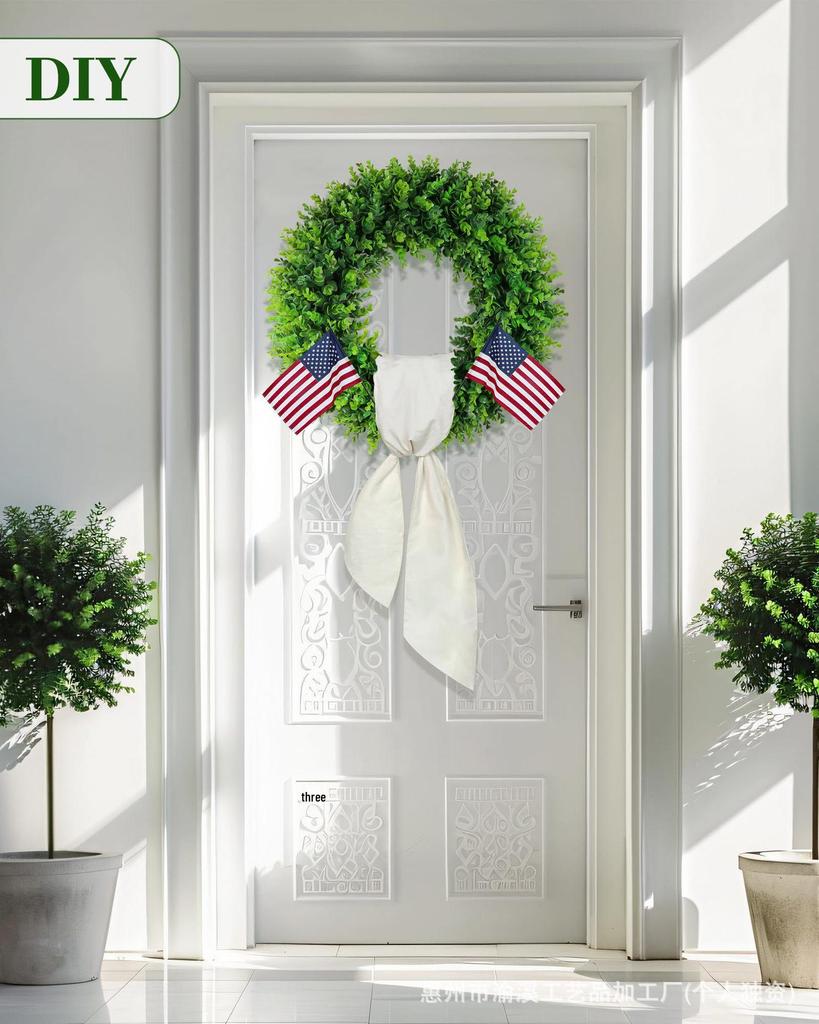 Eucalyptus Leaf Wreath – Spring & Summer Door Hanging Decoration