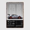 Luxury Sports Car 911 GT3 RS Classic Supercar Wall Sign Metal Poster Garage Club Room Decoration Custom Tin Vintage Home Decor