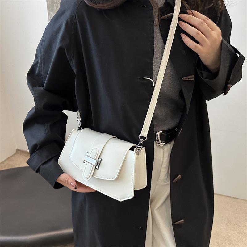 Trendy Compact Square Handbag For Women Elegant Fashionable Pu Leather Crossbody Shoulder Bag Perfect For Everyday Use