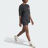 adidas Originals Tape Short Tights Color Block Ribbed Knit Sports Shorts Women Shorts Black IS2364