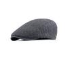 Croogo Newsboy Knit Hunting Basic Cold Weather Beret Cap, Hat, Simple, Style, Women's (Gray)