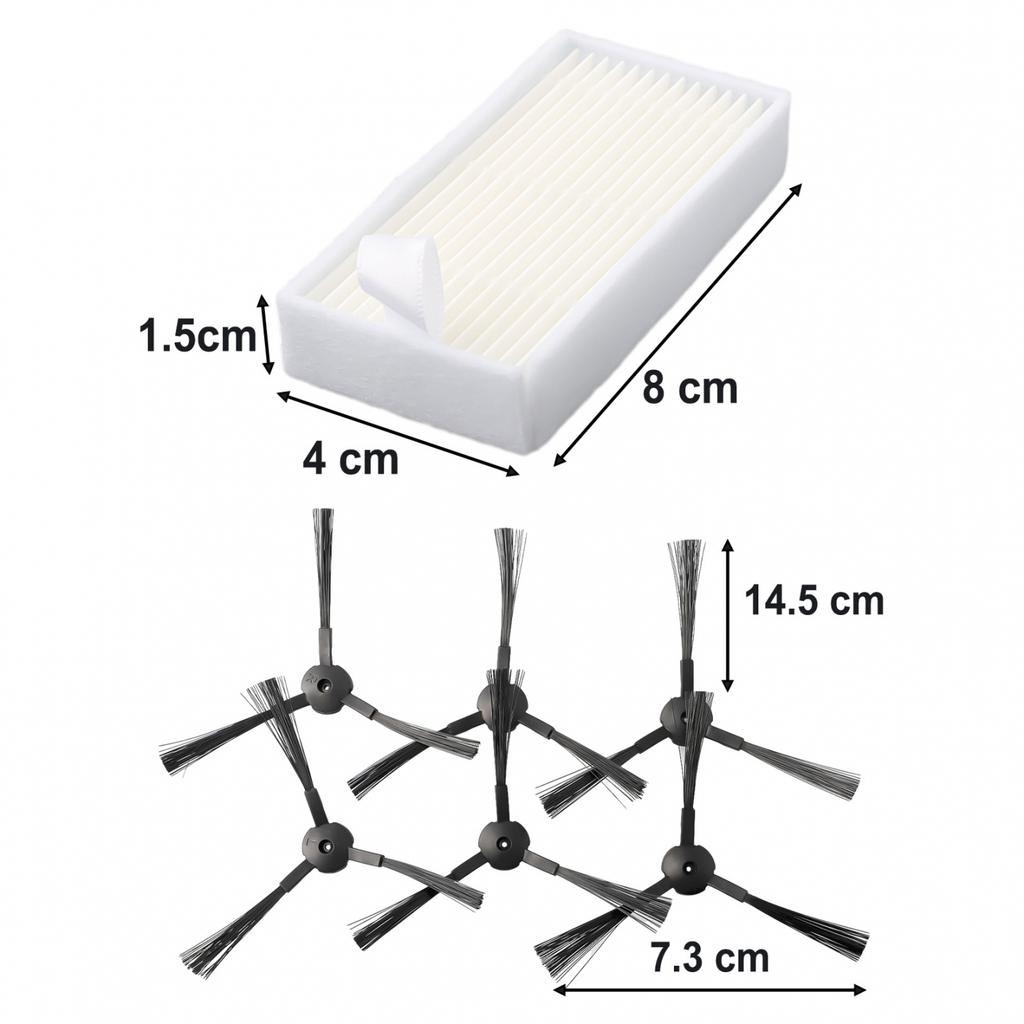 Vacuum Cleaner Kit For MEDION MD 18500 /18600 /MD18501/MD16192 Filter Side Brush