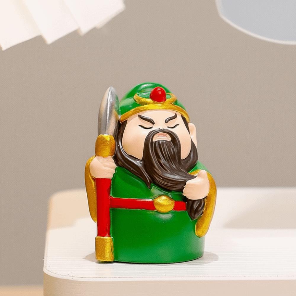 

1/2/5pcs Chinese Style Wealth Gods Figurine Small Good Fortune God of Fortune Statue Attract Wealth Lucky Charm