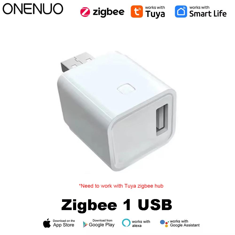 Tuya Smart Zigbee Micro 1 2 3 USB Adaptor Switch 5V Mini USB Power Adaptor Smart Life Control Via Alexa Google Yandex alice
