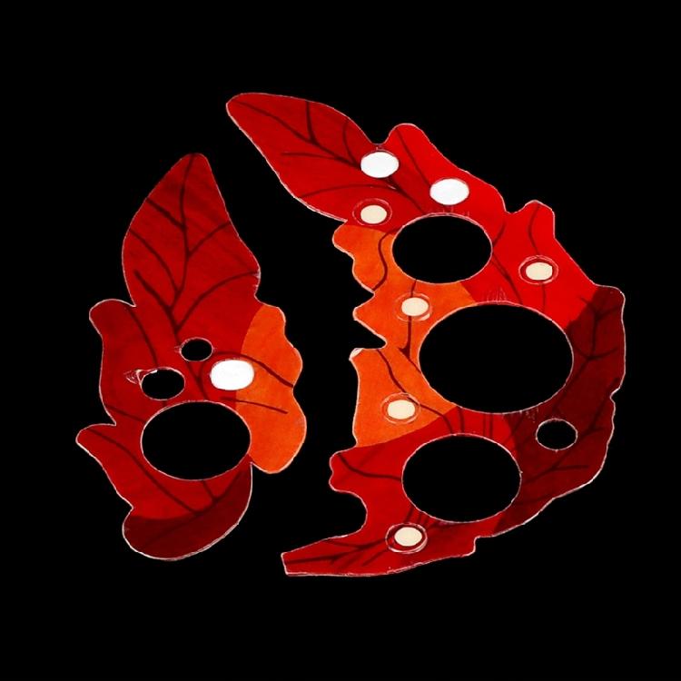 Guitar Pickguards Grape Leaf Shape Sound Hole Covers Sticker Scratch Plate