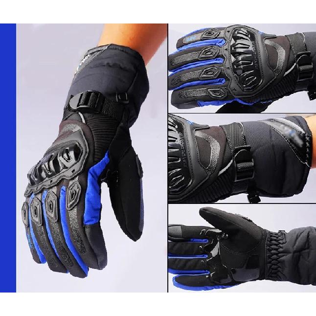 Motorcycle Gloves Men Waterproof Windproof Winter Warm Moto Biker Gloves Motorbike Riding Touch Screen Moto Protection Guantes