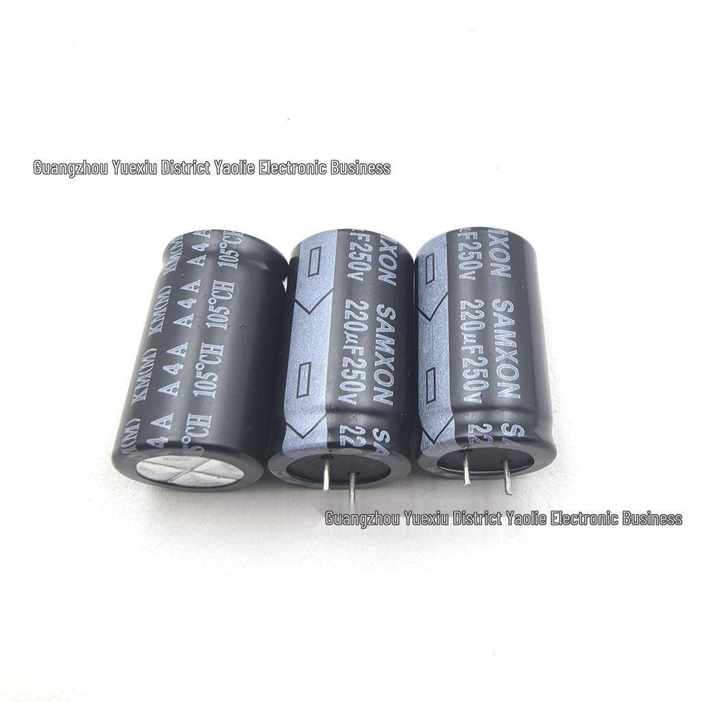 WANYU 250V 220uF Electrolytic Capacitor, 18×30mm Through-hole for Power Amplifier Filtering