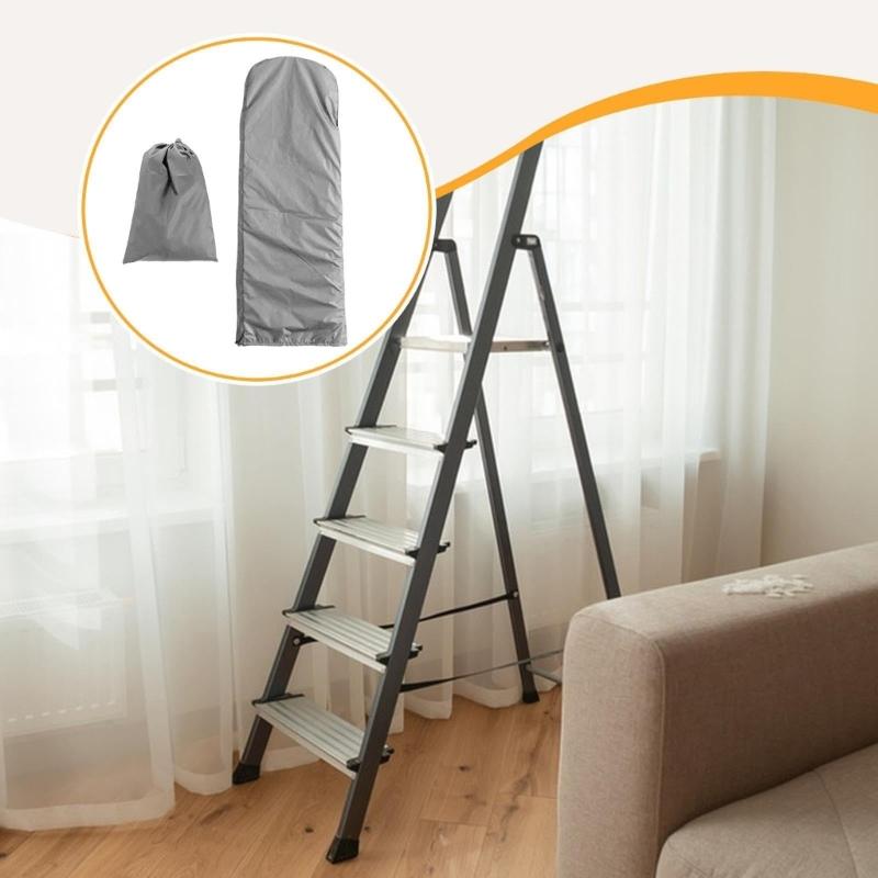 Durable Oxford Fabric Foldable Ladder Dust Cover Weatherproof Protective Storage For Outdoor Indoor Use