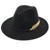 1 Pcs New Fashion Unisex Men Women Hat Woolen Wide Brim Jazz Cap Hats Hats for Women Sombrero Cawboy Fedora