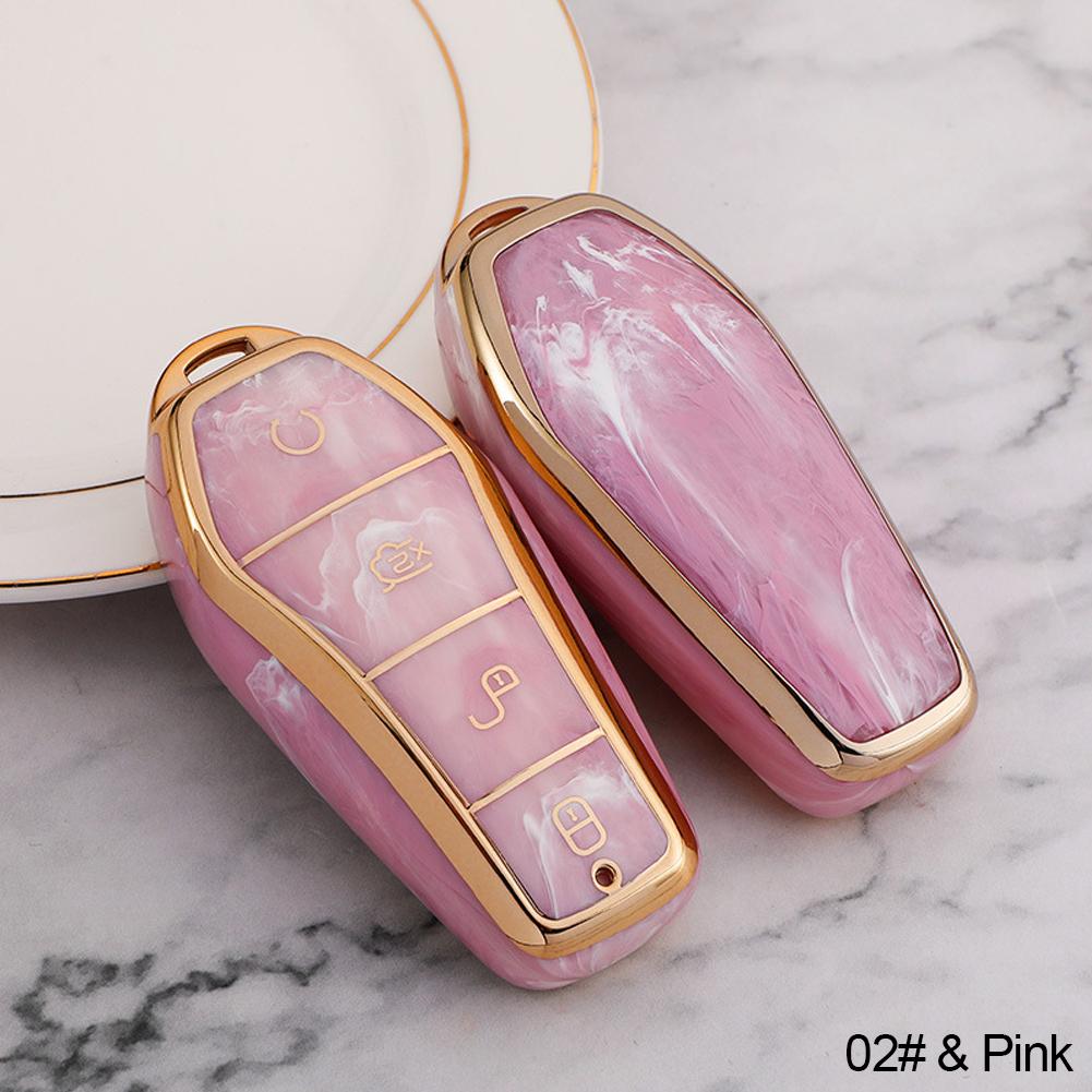 For BYD Qin Plusdmi Atto 3 Han EV Dolphin New Soft TPU Car Key Case 4 Buttons Remote Control Protect Cover Durable Accessories