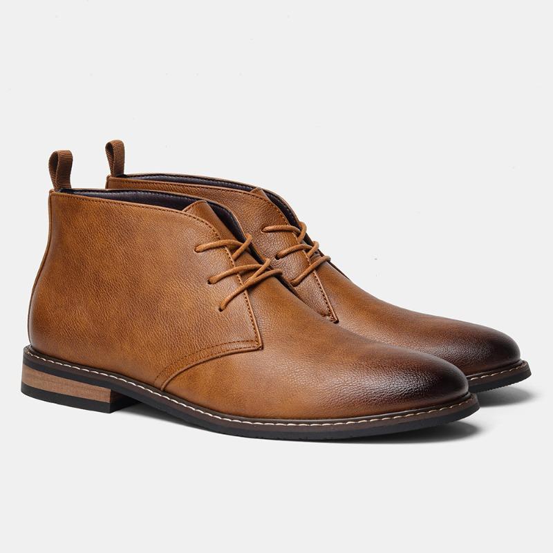 Stor storlek retro Martin boots herrökenkängor polokängor arbetskläder kängor casual mellanhöga läderskor
