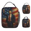 Charlie Kirk Angelic Advocate Lunch Bag Fashion Lunch Box For Child Cooler Bag Oxford Designer Thermal Lunch Bags
