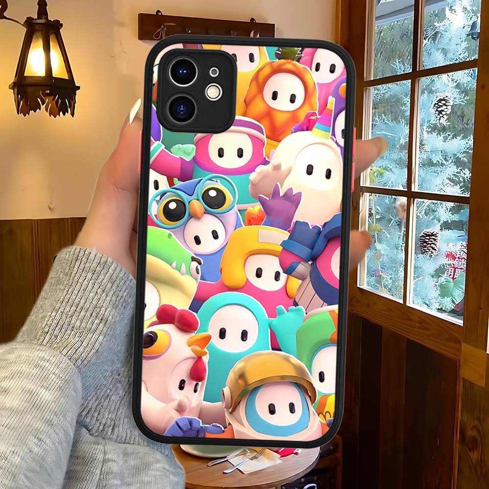 F-Fall G-Guys Party Game For Silicone Matte Phone Case For IPhone 16 Pro Max 15 14 13 12 11 X XS MAX