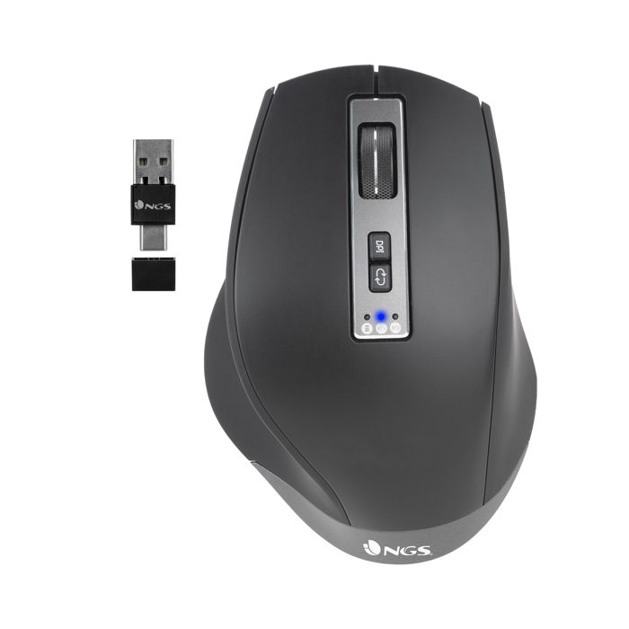 Souris - NGS - BLUR-RB - Sans Fil - Ergonomique - Laser 800-3200 Dpi