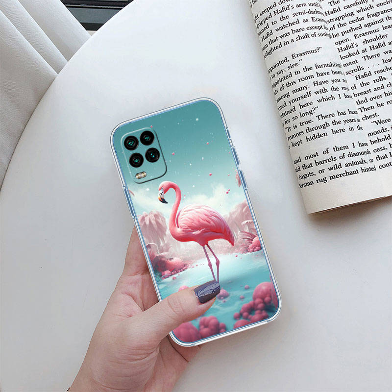 JO24 Flamingos Pink Bird Phone Case for Motorola E22S E7 G6 G7 G8 G9 Plus Power Play G10 G20 G04 E30 E40 E22 E20 E13 G22 G23 G Stylus Play