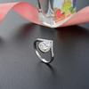 Lindon Klassischer Zirkon-Ring aus 925er-Sterlingsilber, Damenschmuck, Hochzeitsversprechen, Party-Geschenk