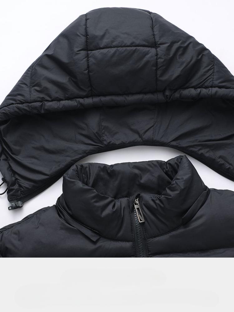 Cotton Clothing Men's Winter Thickened Warm Bread Clothing Cotton Jacket Cotton Jacket Men's Removable Hooded Jacket Comfortable Personalized Clothes