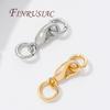 Lock For Jewelry 14K Gold Plated Clasp Hook with Open Ring Connectors For Necklace Accessories Clasps For Jewelry