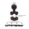 Aluminum Alloy Double Socket Arm For 25Mm/1 Inch Ball Head Holder Mount Clamp For Bicycle Motorcycle Camera Extension Arm