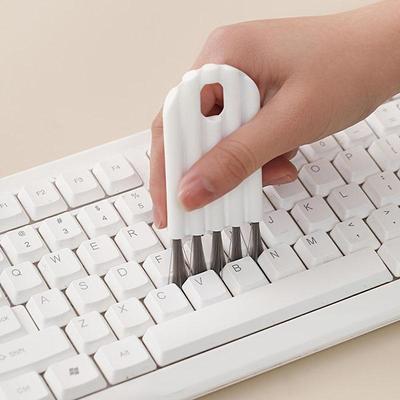 Multifunktionale Tastatur-Reinigungsbürste, Computer-Reinigungsset, weiche Bürste, Tastaturreiniger, Corner Gap Duster, Tastenkappen-Reiniger