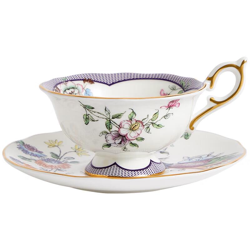 Wedgwood Lucky Nightingale Bone China Coffee Cup & Saucer Set