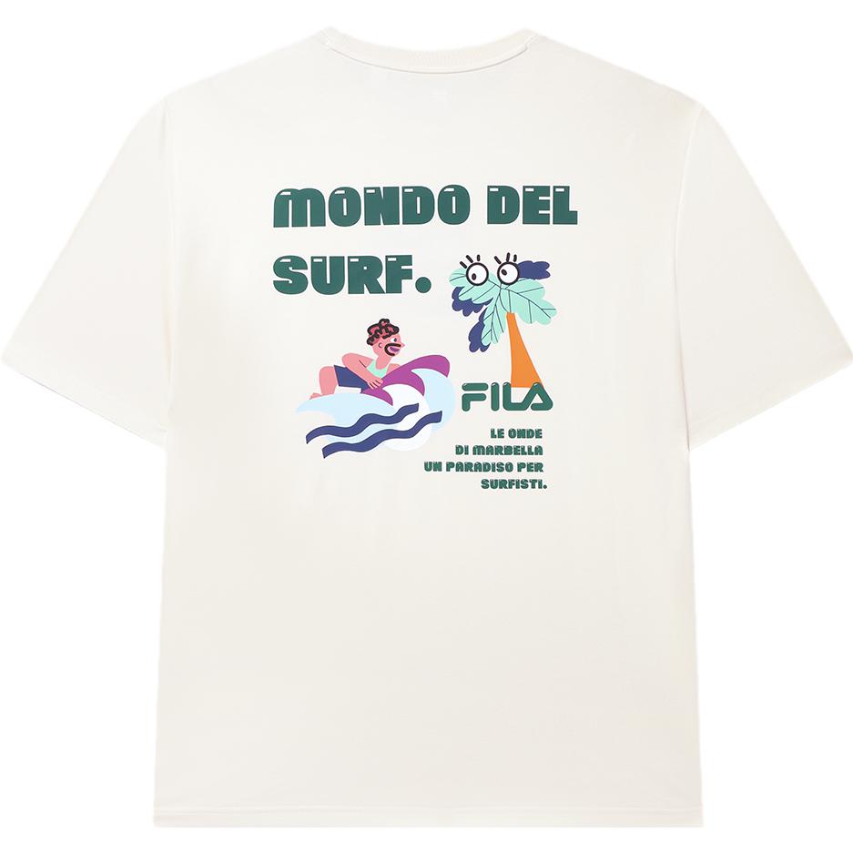 New FILA T Shirts Men's Ecru F11M329115FIV