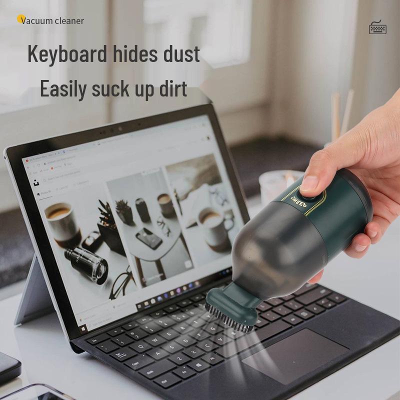 USB Rechargeable Mini Desktop Vacuum Cleaner for Eraser Crumbs and Keyboard Dust Removal
