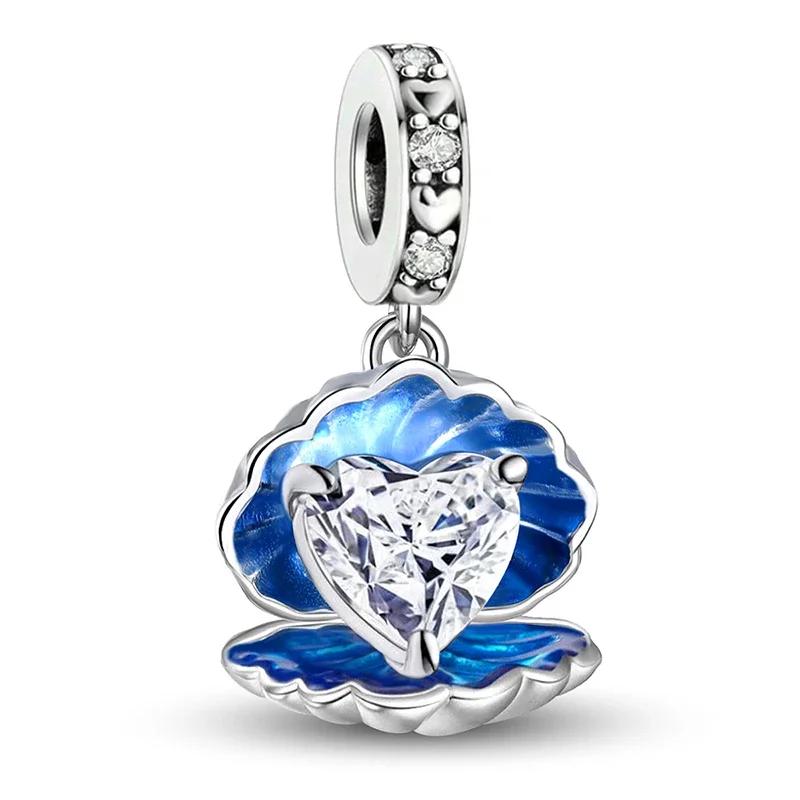 Copper Seahorses Shells Ocean Series Beads Fit Diy Bracelet Bangle Making Gift Of High Quality Jewelry For Womens