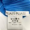 PLEATS PLEASE 21Stainless Steel PP11-JK761 Blue Pleated Blouse Tops 3 blueUsed
