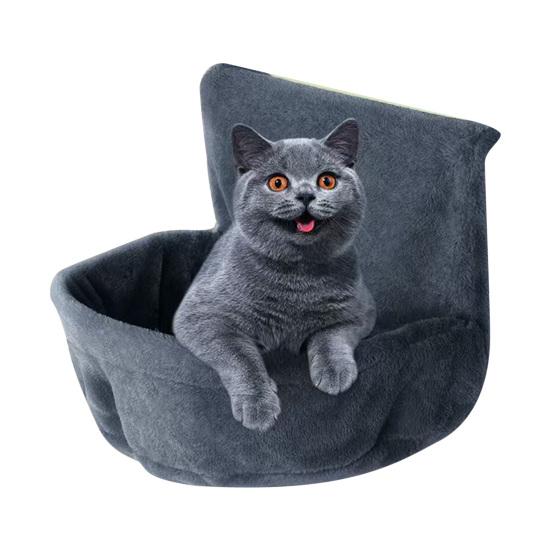 Hanging Cat Bed Cat Window Perch Bedside Plush Hammock Nest with Removable Washable Cover for Indoor Cats Sleeping Rest