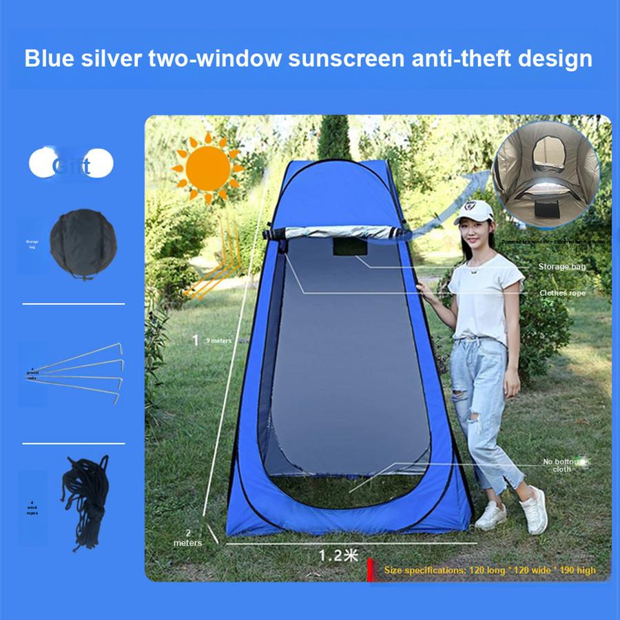 Outdoor Shower Changing Tent Portable Camping Shower Tent with Toilet Room