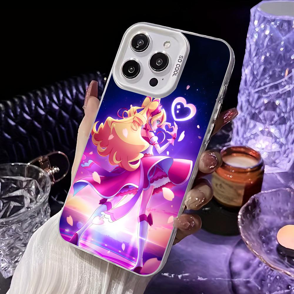 Sakura Uta Cure Idol White Translucent Mobile Phone Case for iPhone 17 16 15 14 13 12 11 X XR XS Air Pro Max Plus Colorful Cover