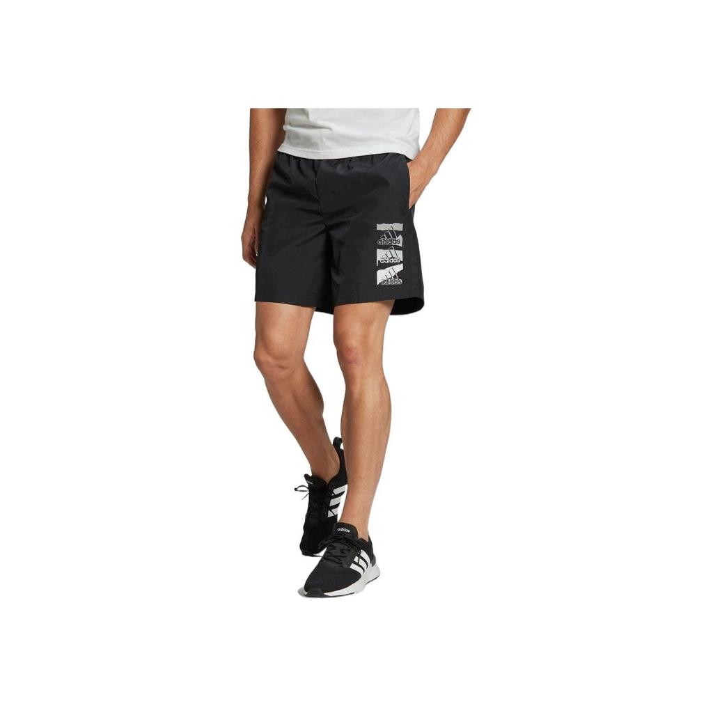 Adidas Ležérní sportovní Logo Woven Shorts Pánské kalhoty černé HE1886