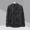 Spring and Autumn Men's Plaid Lasel Loose Casual Shirt