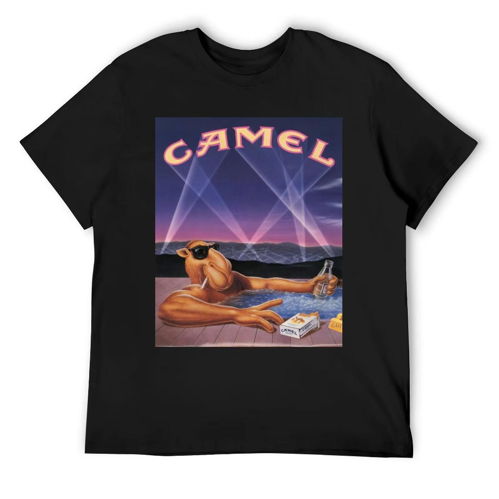 

Vintage Joe Camel Ad T-Shirt Oversized Basketball Graphic Tees Aesthetic Clothes T Shirt for Men S разноцветный
