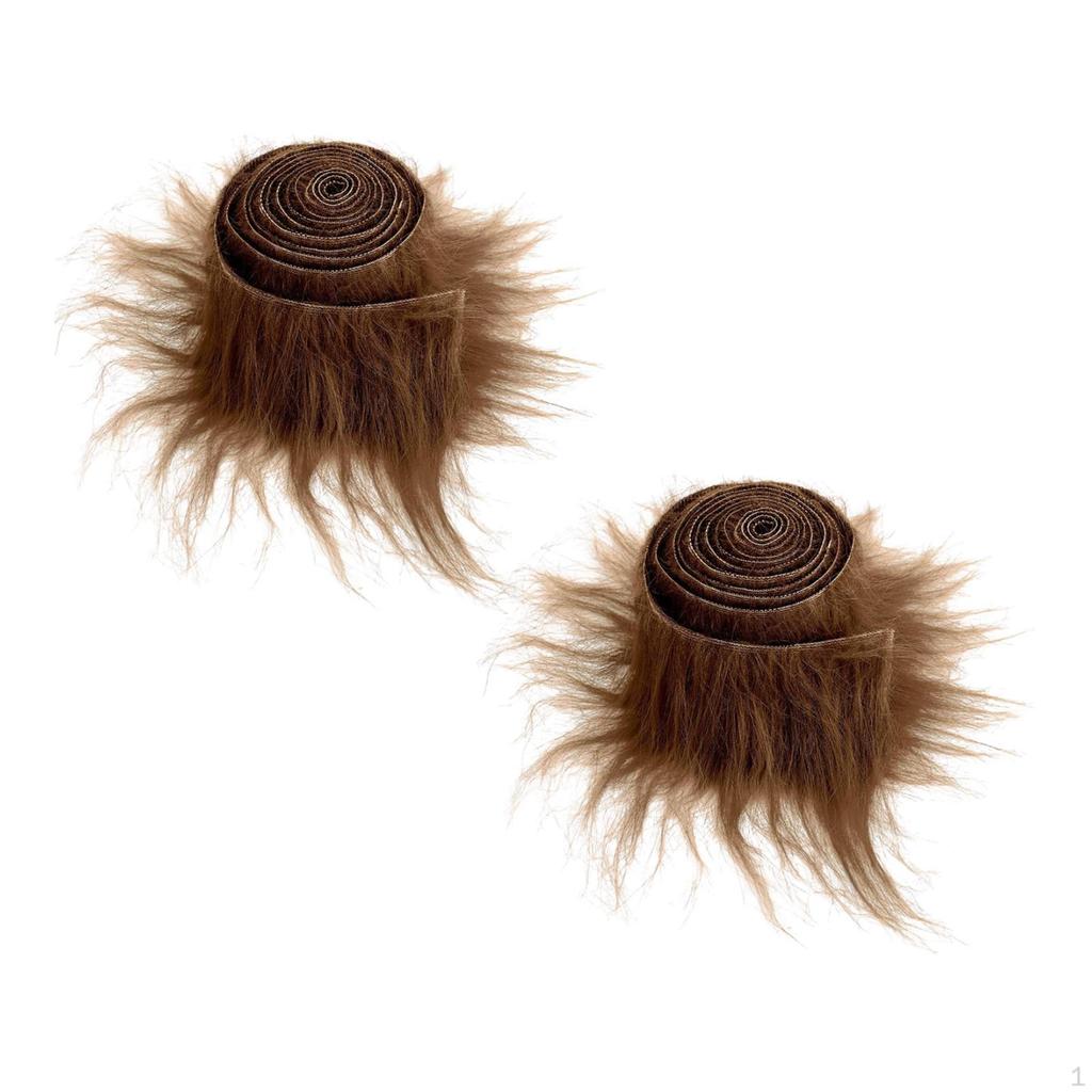2 Pack Faux Shaggy for Toy Making And Festive Clothing Projects