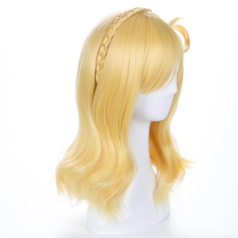 Anime LoveLive!Luz do sol! Love Live Peruca Mari Ohara Longa Loira Mista Resistente Ao Calor Peruca Fantasia Cosplay