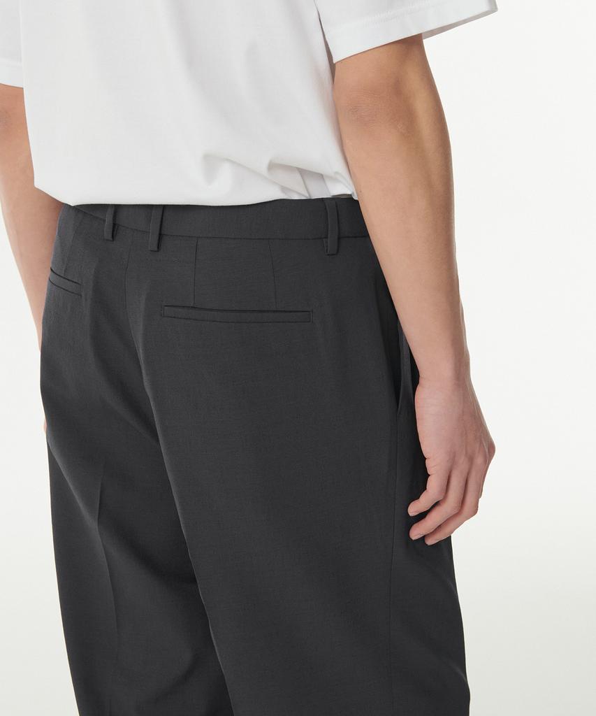 MUSINSA STANDARD Cool Touch To Tuck Wide Hidden Banding Slacks [Gray]