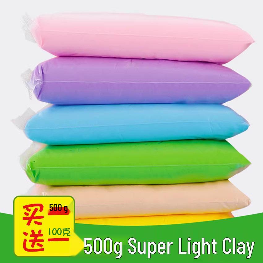 Buy 1 Get 1: 600g 24-Color Light Clay DIY Set for Students