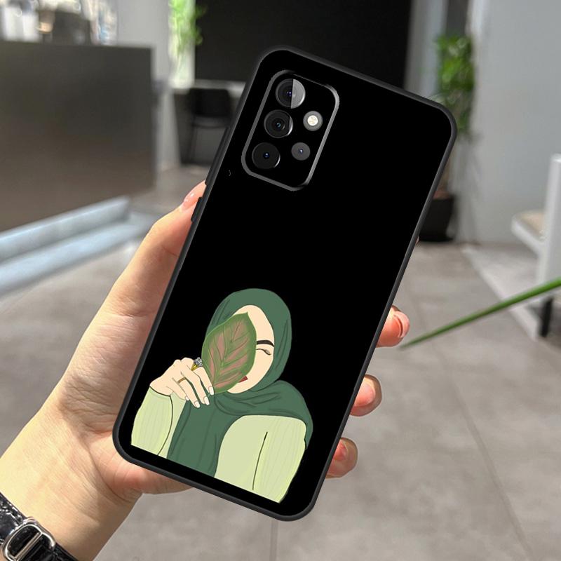 Muslim Arabic Hijab Girl Case For Samsung Galaxy A12 A32 A52 A05 A36 A56 A26 A16 A53 A33 A13 A55 A35 A15 A14 A34 A54