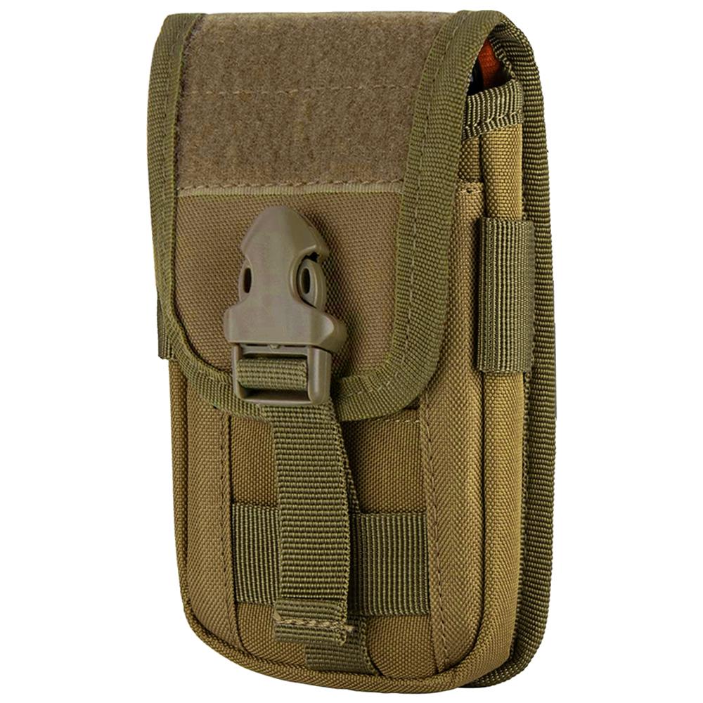 MOLLE Phone Pouch & Card Holder EDC Utility Waist Bag Smartphone Holster with Gadget Organizer