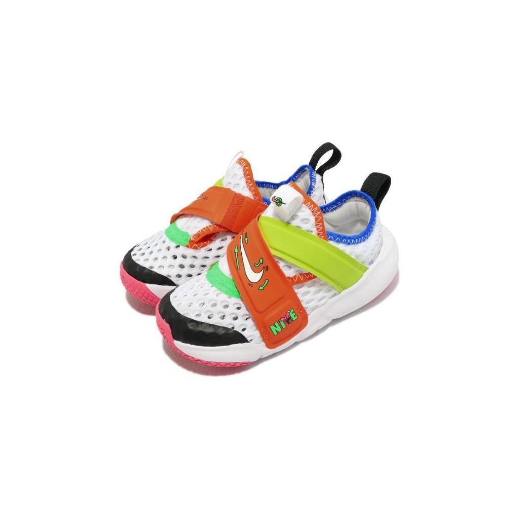Nike Flex Advance BR TD White Multi Baby Sneakers Signal-Blue Light-Grass-Orange Shock-Green DV1755-111