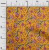 oneOone Bavlna Flex Fabric Listy & Floral Block Print Fabric By Yard 40 Inch