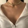 Accessoires, Colliers Géométriques Rétro Hip-Hop Multicouches, Chaînes Os de Serpent Simples Tendance, Colliers à Chaîne Fine Pour Femmes