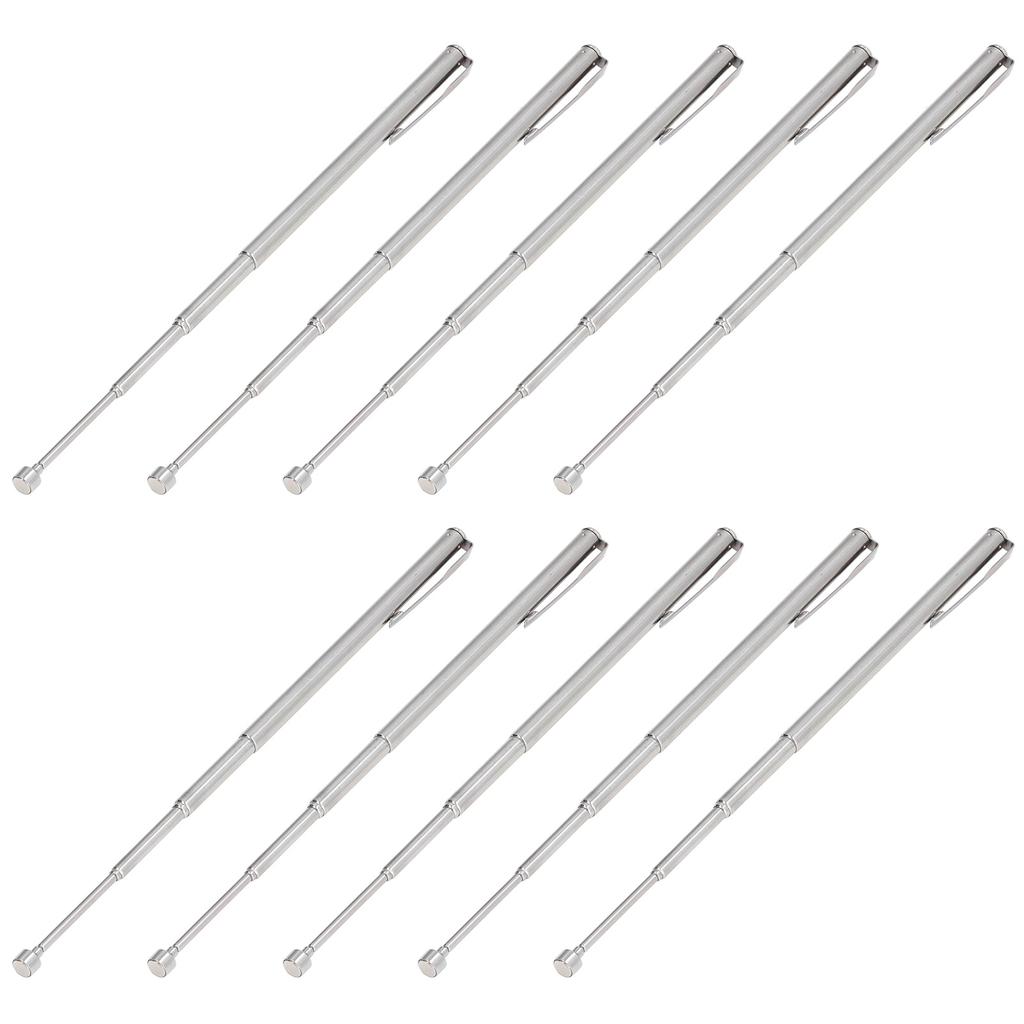 10-teiliges Teleskop-Magnet-Pickup-Tool aus Edelstahl mit Taschenclip